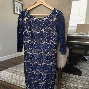 Eliza J blue lace dress